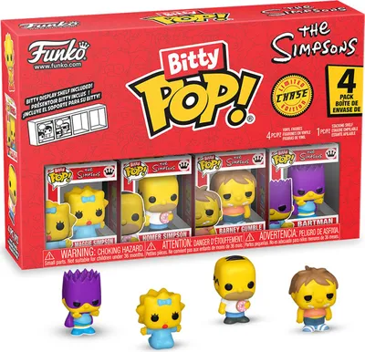 Produktbild von Simpsons - Maggie Homer Barney Bartman Bitty Pop! Funko