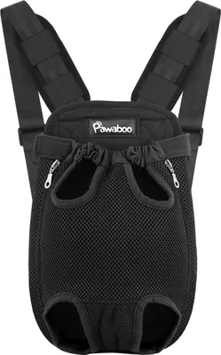 Produktbild von Hundenrucksack Verstellbare Haustiertrage Tasche - Reisetasche Beine Heraus - Reisen Wandern Camping - Kleine Mittelgroße Hunde Katzen Welpen Medium SCHWARZ Hundenrucksack