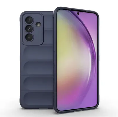 Productafbeelding van MobyDefend Hoesje - Geschikt voor Samsung Galaxy A36 / Galaxy A56  -  TPU Gripcase - Blauw