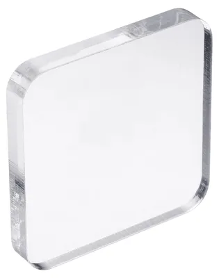Acryl Stempelblock 7,62 cm, 1 Stück, klar mit Raster
