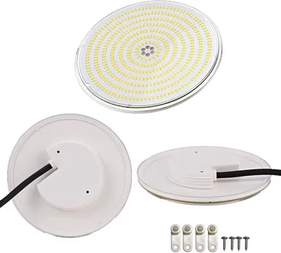 Produktbild von LyLmLe Harz Gefllt LED Poolbeleuchtung, PAR56 35W Ultraflach Poolscheinwerfer (Ersetzt 300W Halogenlampen), 3500lm,140 Abstrahlwinkel,IP68 Wasserdicht,12V AC/DC, 6000K