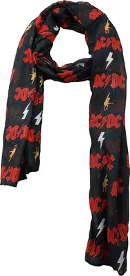 Produktbild von AC/DC Tuch Uni Logo schwarz/rot Standard