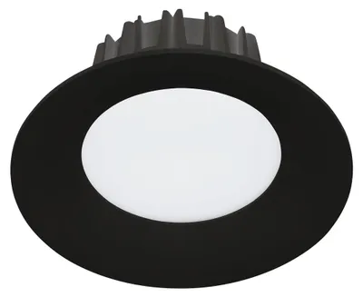 Image de Luminaire LED à encastrer IP44 10W 3000K, noir