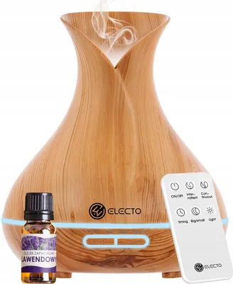 Obrázek produktu pro Ultrazvukový zvlhčovač vzduchu o objemu 400 ml, LED, difuzér vůní, aromaterapie