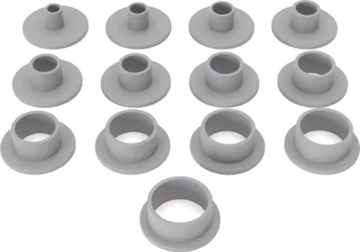 Produktbild von PRIWAS Kopierhülsen-Set passend für Makita Oberfräsen und Kantenfräsen | Kopierringe passend für Makita Fräsen - Typ C Set 3