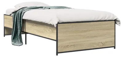 Productafbeelding van vidaXL Bedframe, Sonoma-eikenhout, 80 x 200 cm, houtvezel