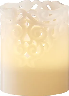 Zdjęcie produktu dla Świeca woskowa LED "Clary", kolor: biały,