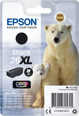 Immagine prodotto di Epson C13T26214022 cartuccia d'inchiostro 1 pz Originale Resa elevata (XL) Nero