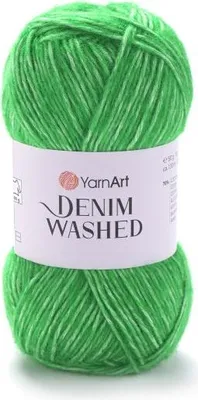 Zdjęcie produktu dla Yarn Art Denim Washed 909 Dark Green Przędza dziewiarska