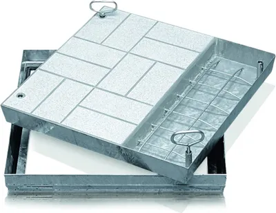 Produktbild von Zarges Schachtabdeckung aus Edelstahl mit Wanne 1000 mm x 1000 mm