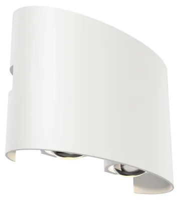 Obrázek produktu pro Nástěnné svítidlo LED, venkovní světlo, bílé, kov, IP54