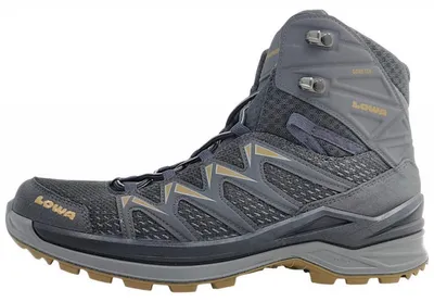 Image de Chaussures de sport Lowa Innox Pro MID GTX pour hommes, chaussures de randonnée, couleur grise, adaptées à la randonnée