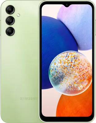 Produktbild von Samsung Galaxy A14 5G , 16,8 cm (6.6"), 1080 x 2408 Pixel, 4 GB, 128 GB, 50 MP, Hellgrün