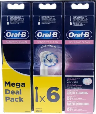 Produktbild von Oral-B Sensitive Clean 80339506, 6 Stück(e), Weiß, Deutschland, Oral-B, 32,7 g, 18 mm