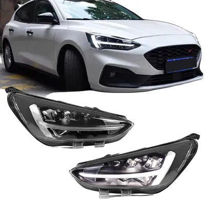Imagen del producto de Faro delantero LED, 12 V, intermitentes secuenciales, compatible con Ford Focus MK4 IV (2019-2021), certificado CE, resistente al agua