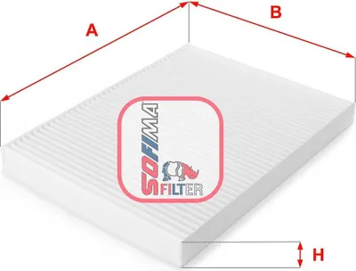Produktbild von SOFIMA S 3006 C Innenraumfilter Pollenfilter für VW PASSAT Variant (3B6) GOLF III (1H1) Lupo (6X1, 6E1) POLO (6N2) für AUDI A3 Schrägheck (8L1)