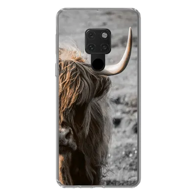 Produktbild von MuchoWow® Handyhülle Schutzhülle Hülle für Huawei P40 Lite Schottische Highlander - Kühe - Natur Silikon Softcase Handy Hülle - Handy