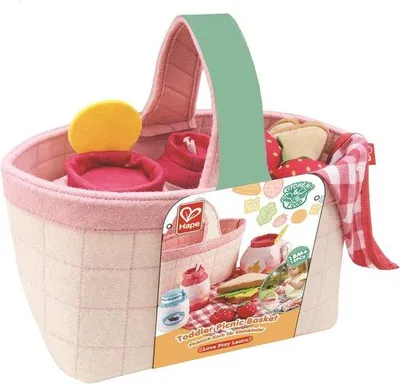 Immagine prodotto di Cestino da picnic per bambini nero - Hape E3179 - Giocattoli per bambini piccoli: cestino da picnic