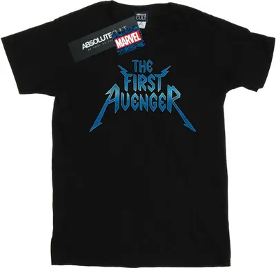 Produktbild von Marvel - "The First Avenger" T-Shirt für Herren BI43197 (L) (Schwarz)