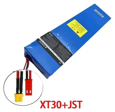 Obrázek produktu pro Baterie pro elektrický skútr 48 V – lithium-iontový akumulátor 13S4P – 60 000 mAh (60 Ah) – integrovaný systém BMS – konektory XT30 a JST