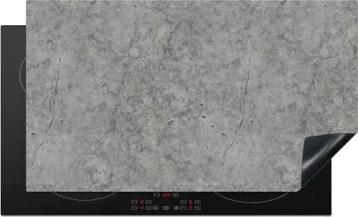 Produktbild von KitchenYeah© Herdabdeckplatte Beton - Antik - Muster , 91x52cm, Küche Deko, Glaskeramikkochfeld Herdabdeckung, Abdeckplatte fùr Kochfeld