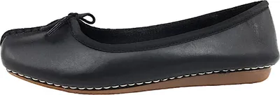 Produktbild von Clarks Schuhe Damen Halbschuhe Ballerinas Freckle Ice schwarz black, Schuhgröße:41