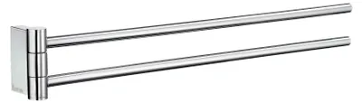 Produktbild von Smedbo AIR - Schwenkbarer Handtuchstange, doppelt, in Chrom poliert AK326