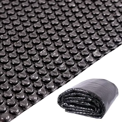 Immagine prodotto di Mucola liner per piscina telo solare riscaldamento piscina telo solare riscaldamento calore piscina da incasso piscine piscine a montaggio rapido piscina parete in acciaio - nero Ø 366cm