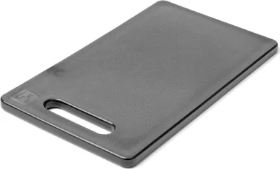 Produktbild von HENDI Schneidbrett mit Griff schwarz - 250x150x(H)10mm
