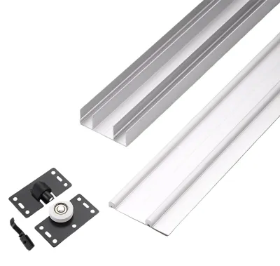 Produktbild von Aluminium-Schienenset für Schiebetüren von Kleiderschränken