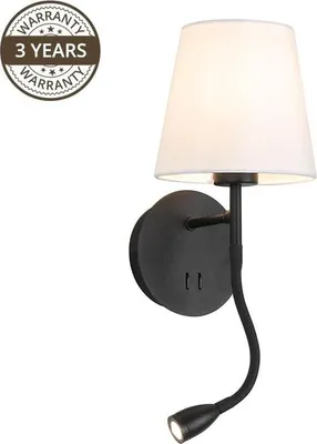 Immagine prodotto di Wandlampe Ramzi 18237-Bk 60W E27 3W Led