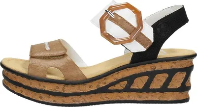 Produktbild von Rieker Gekleed  Sandalen Hak - Cognac - Maat 42