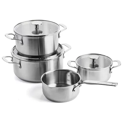 Produktbild von KitchenAid Stainless Steel 7-tlg. Topf-Set, Aluminium, Antihaftbeschichtung