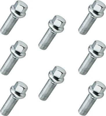 Immagine prodotto di 8x bullone ruota M15x1,25, lunghezza filettatura: 35 mm, collare sferico, SW17
