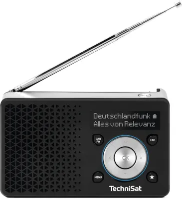 Produktbild von TechniSat DIGITRADIO 1 A, Analog & Digital, DAB, FM, 87,5 - 108 MHz, 174 - 240 MHz, 1 W, OLED
