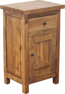 Immagine prodotto di Milani Home - comodino armadietto in legno riciclato, 43 x 33 x 70 cm