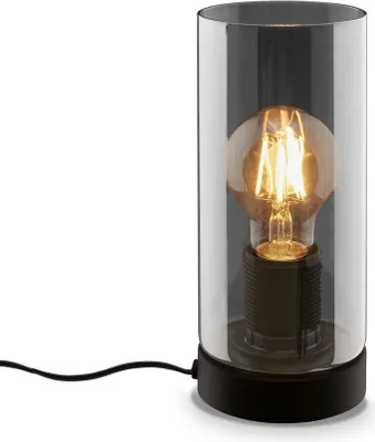 Produktbild von Tischleuchte, schwarz, Rauchglas, 1xE27/max.10W