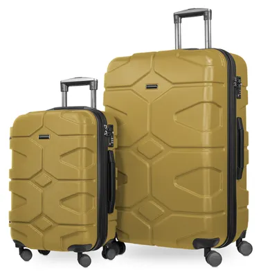 Produktbild von HAUPTSTADTKOFFER X-Kölln - 2er Koffer-Set erweiterbare Trolleys, robuste Hartschale ABS, Handgepäck + Aufgabegepäck Reisekioffer, TSA, (S & L),Herbstgold