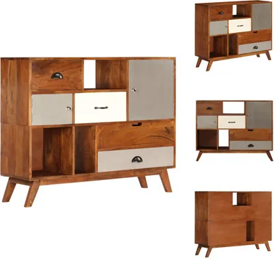 Obrázek produktu pro vidaXL Příborník 115 x 35 x 86 cm masivní akáciové dřevo - Příborníky