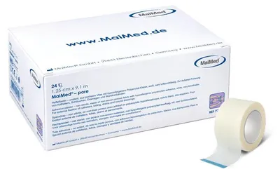 Produktbild von MaiMed-pore 5,00cm x 9,1m Heftpflaster aus porösem Vlies zu 6 St./Box | Box (6 Stück)