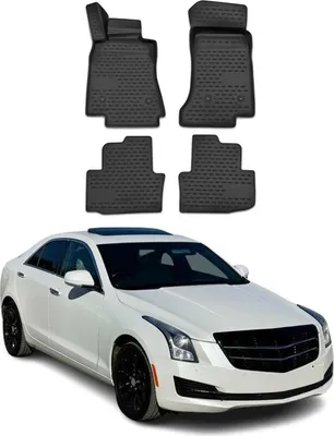 Obrázek produktu pro 2013-2024 Cadillac Ats Podlahové rohože TPE černé 4 ks