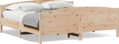 Produktbild von vidaXL Massivholzbett ohne Matratze 200x200 cm Kiefer