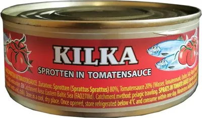 Produktbild von Sojus Kilka Sprotten in Tomatensauce 240g