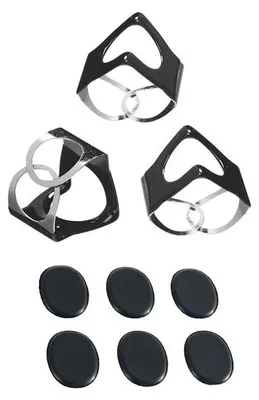 Productafbeelding van PinchClip bekklemset, 3 stuks, zwart, met dempingspads