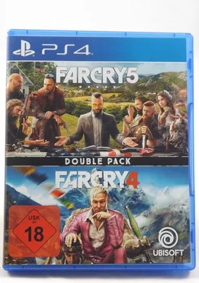 Zdjęcie produktu dla Ubisoft Double Pack : Far Cry 4 + Far Cry 5, PlayStation 4, Tryb multiplayer, od 17 lat, Nośnik fizyczny