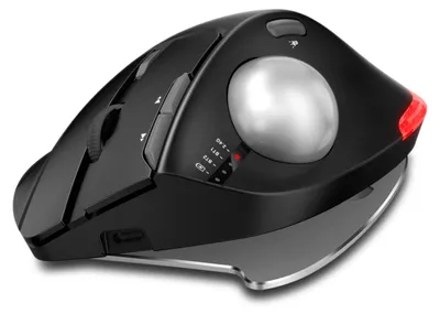 Obrázok produktu pre Bezdrôtová trackballová myš ZELOTES F-33 s trojitým režimom BT pre profesionálnych grafických dizajnérov pracujúcich s 2D/3D, kreslenie CAD na viacerých obrazovkách, PS RGB s programovateľným a nastaviteľným uhlom myši