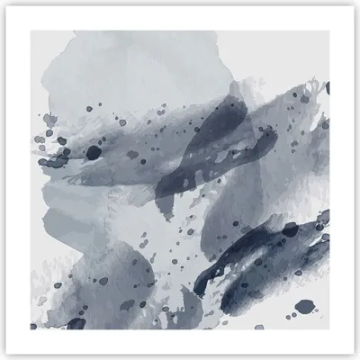 Produktbild von Poster - Poster ohne Rahmen - Abstraktion Blau Minimalismus - 50x50 cm - Wand Bild - Wanddeko - Wandbilder - Kunstposter - Wandposter - Bilder - Kunstdruck - Wanddekoration - P2XAC50x50-4941
