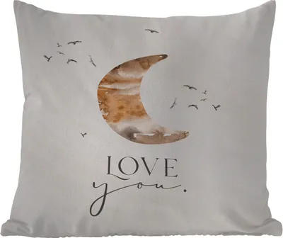 Produktbild von MuchoWow® Outdoor Kissen - Zitate - Sprichwörter - Kinder - Liebe dich - Jungen - Mädchen - Kinder - 50x50 cm - Wetterfest - Lounge Kissen - Komfortabel - Kissen mit Bild
