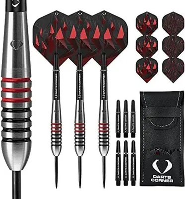 Produktbild von Famanu Dart Set Geringte Stahlschaft - 21g