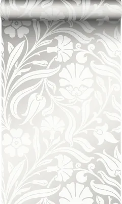 Produktbild von Origin Wallcoverings Tapete Blumen Crême-Weiß 53 cm x 10.05 m